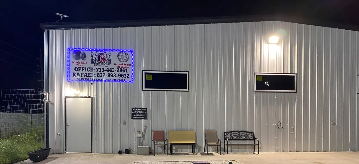 Josh's Tire Shop and Distribution operating on the LockRig property